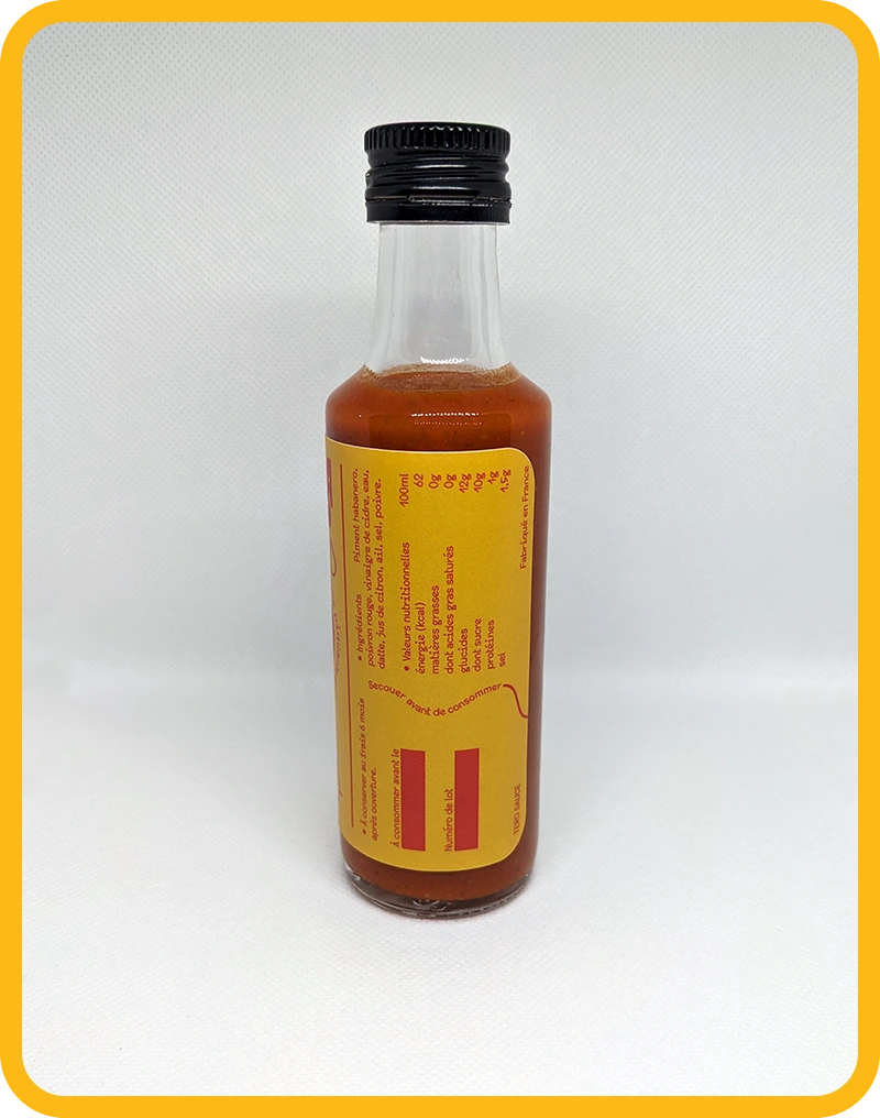 Sweet Lava sauce piquante artisanale habanero 100ml - fabrication française