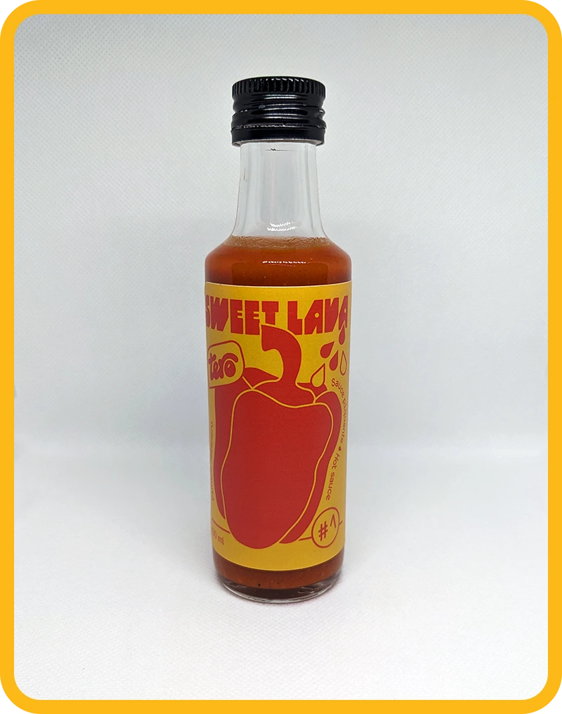 Sweet Lava sauce piquante artisanale habanero 100ml - fabrication française